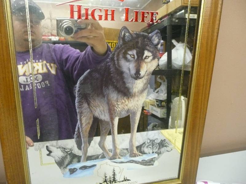 lot 21 image: MILLER HIGH LIFE WILD LIFE SERIES FIRST PRINTING, THE TIMBER WOLF THIRD IN THE SERIES - STILL IN BOX - GOES WITH LOTS 19,20,22,23,24 FOR COMPLETE SET - SEE PICTURES