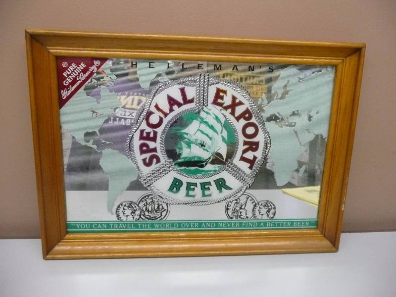 lot 47 image: VINTAGE 1980 SPECIAL EXPORT BEER MIRROR - VERY GOOD CONDITION - APPROX 21WIDE 15HIGH - SEE PICTURES