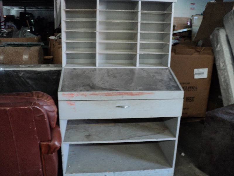 lot 13 image: wood cabinet, 41widex25deepx66high...
