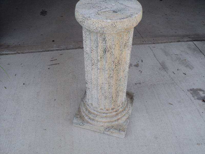 lot 37 image: 29in tall pedestal, top is 11in in ...