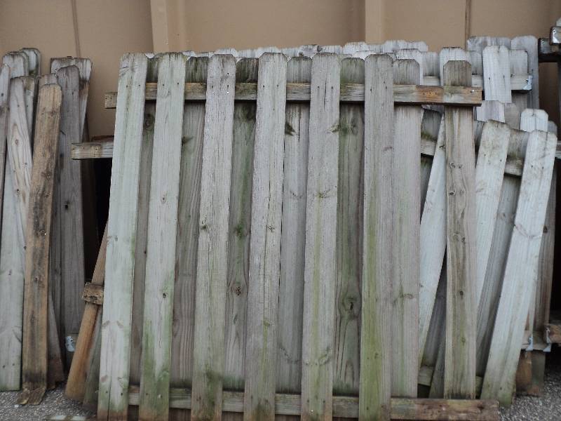 lot 48 image: 6 double weathered cedar panels, so...
