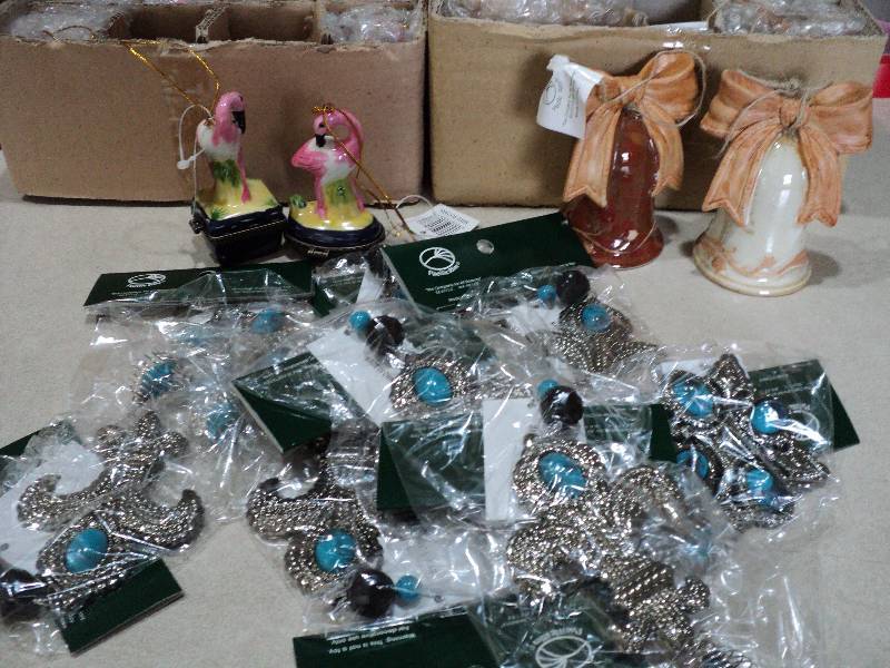 lot 55 image: 24 blue topaz new christmas ornamen...