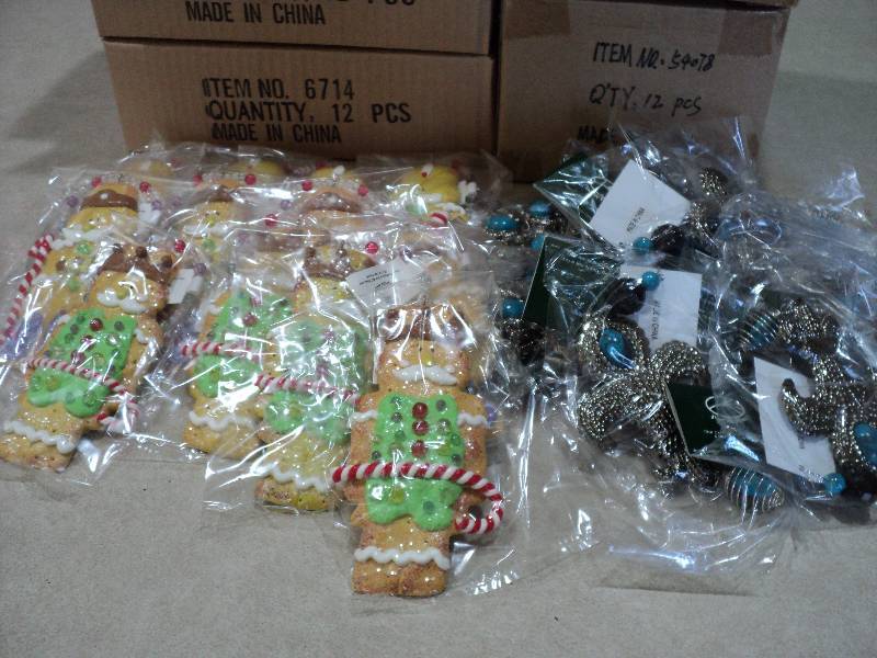 lot 57 image: 24 gingerbread christmas ornaments,...