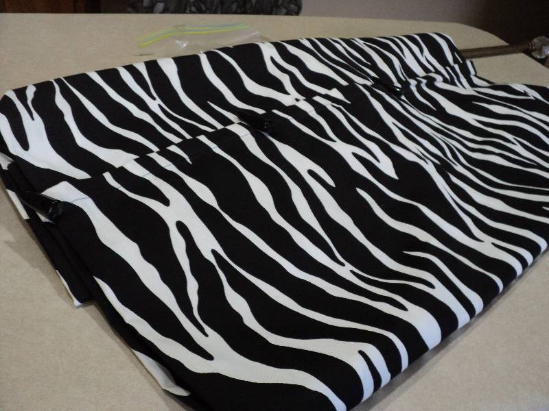 lot 58 image: shower curtain and curtain rod...