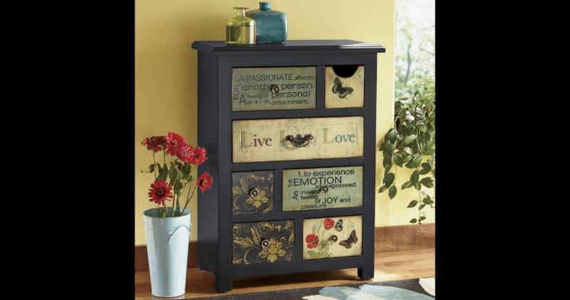 lot 317 image: Live Laugh Love Cabinet open box Re...
