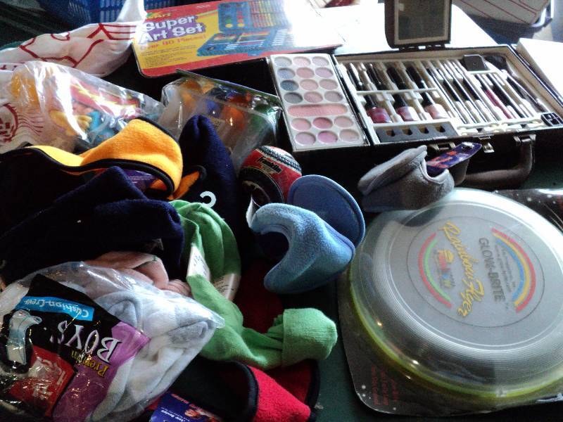 lot 161 image: make-up kit, kids toys, and clothes...