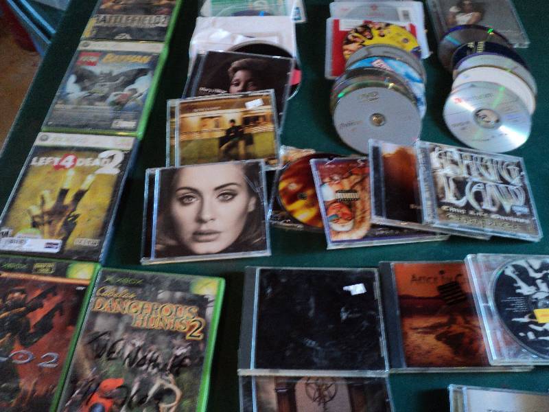 lot 166 image: xbox games movies and CDs...