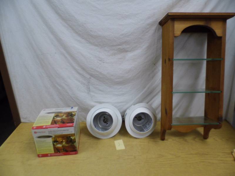 3 Light Fixtures - Shelf