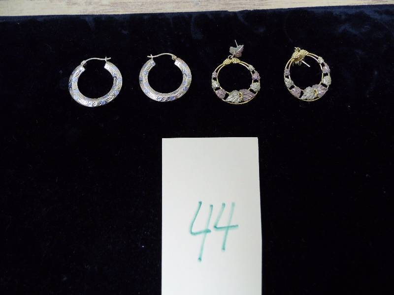 2 Sets of Black Hills Gold Earrings