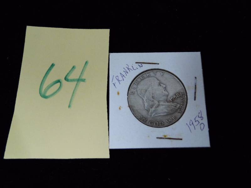 1958 D Franklin Half Dollar