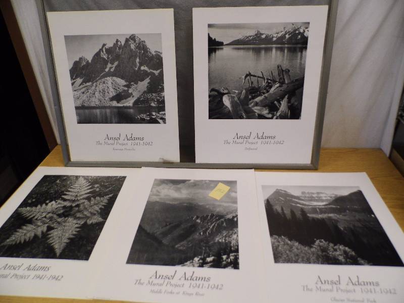 Lot of 5 Ansel Adams Prints