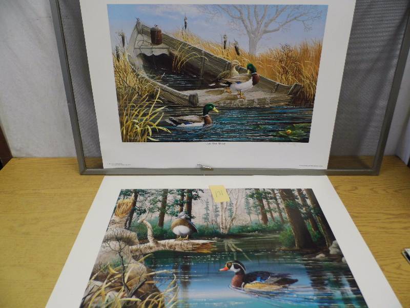 Lot of 2 Signed Prunty Prints