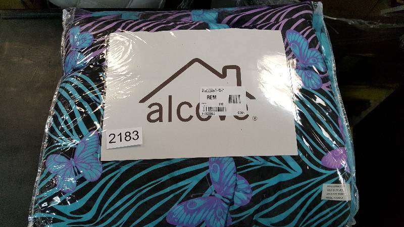 alcove Wild Butterflies 3-Pc. Teen Easy-Care Comforter Set&nbspBlack Twin