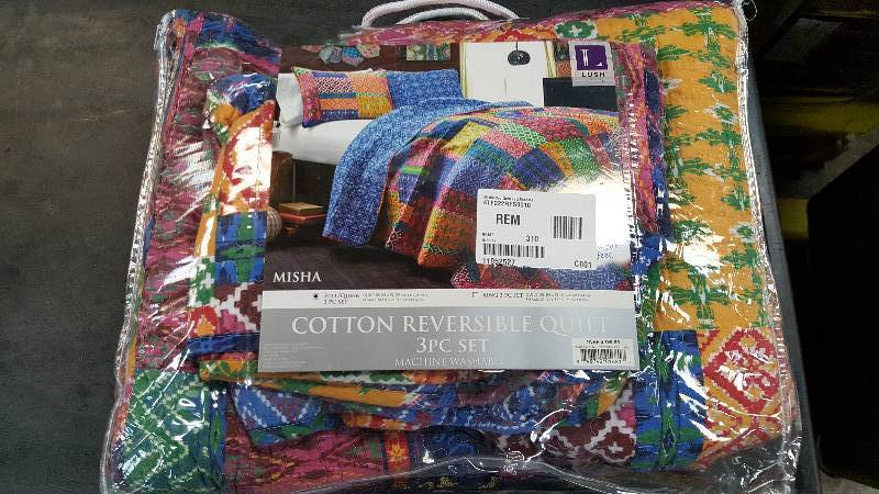 Lush Decor Misha 3-Pc. Quilt Set&nbspFuchsia