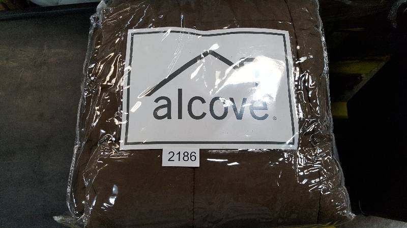 alcove Solid Color Microfiber Reversible Comforterl Dark Chocolate Full