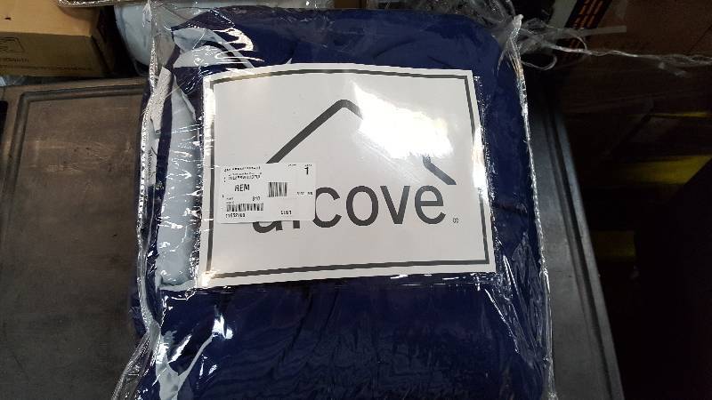 alcove Solid Color Microfiber Reversible Comforter Whisper Blue Full
