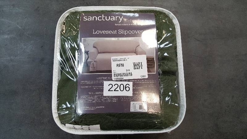 Madison Industries Lucerne Loveseat Slipcover&nbspLoden Green