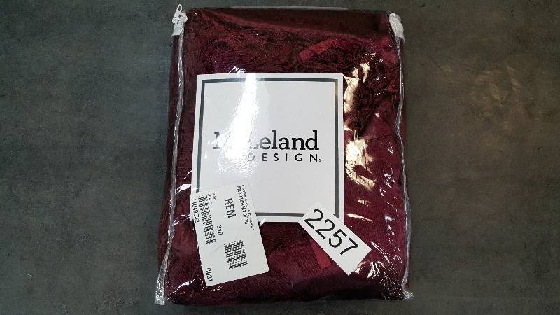 McLeland Design Halley 56 x 63 6-Pc. One-Rod Drapery Set - Merlot