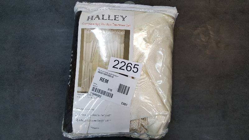 McLeland Design Halley 56 x 84 6-Pc. One-Rod Drapery Sets - Ivory