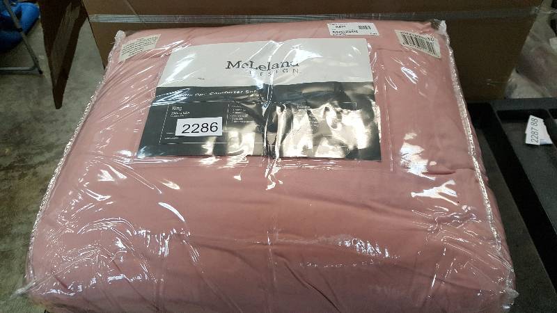 McLeland Design Sadie Pink 8-Pc. Textured Comforter Set - King Size