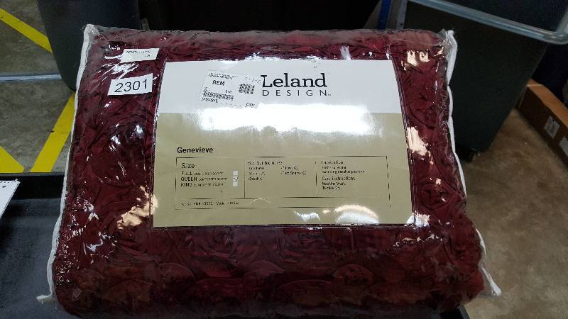 McLeland Design Genevieve 8-Pc. Embellished Comforter Set - Red - Queen Size
