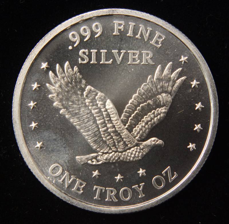 1 TROY OZ. .999 FINE SILVER STANDING LIBERTY DESIGN