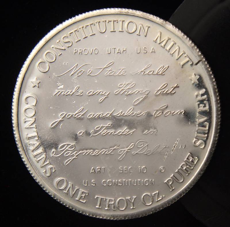 1 TROY OZ. .999 FINE SILVER LIBERTY MINT NO STATE SHALL...