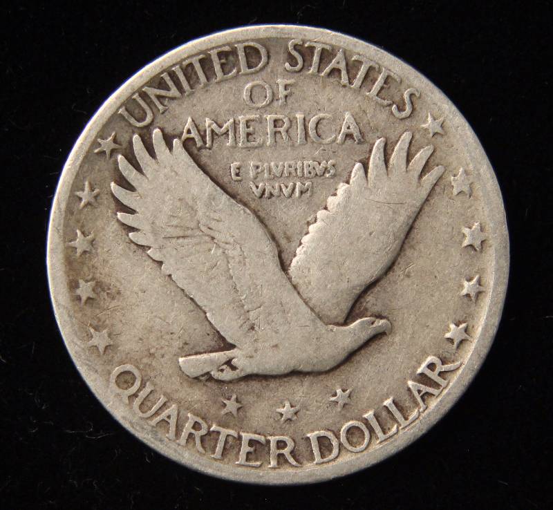 1925 STANDING LIBERTY SILVER QUARTER FINE