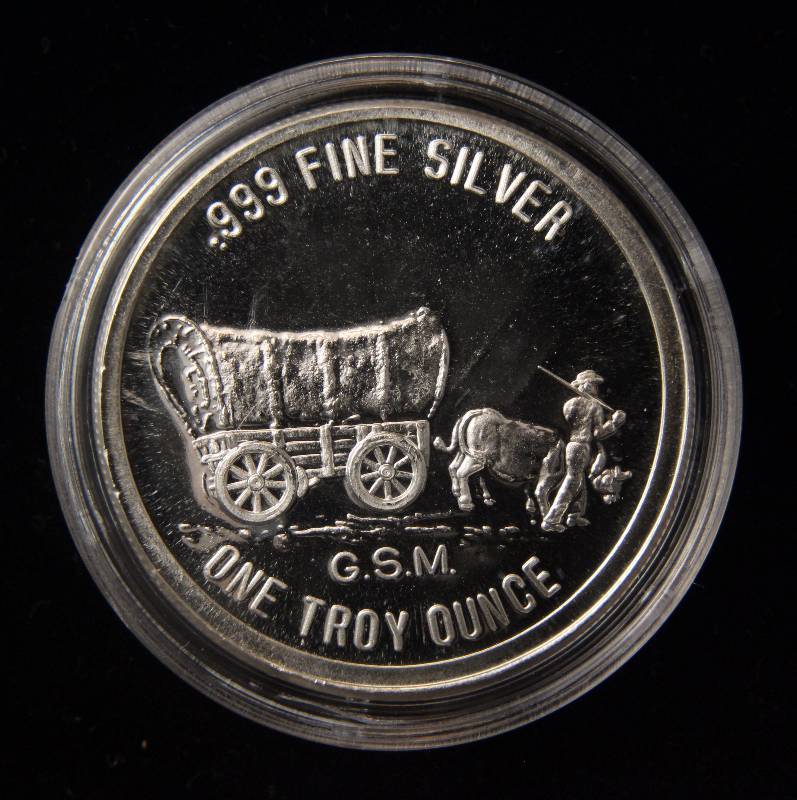 1 TROY OZ. .999 FINE SILVER PROSPECTOR GOLDEN STATE MINT IN AIRTITE