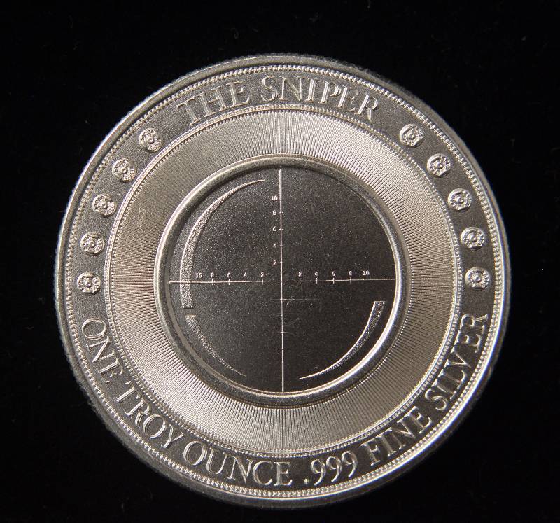 1 TROY OZ. .999 FINE SILVER SNIPER ROUND