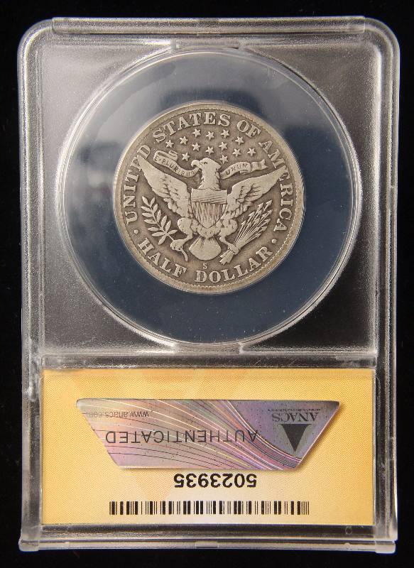 1913-S BARBER SILVER HALF DOLLAR VG8 ANACS