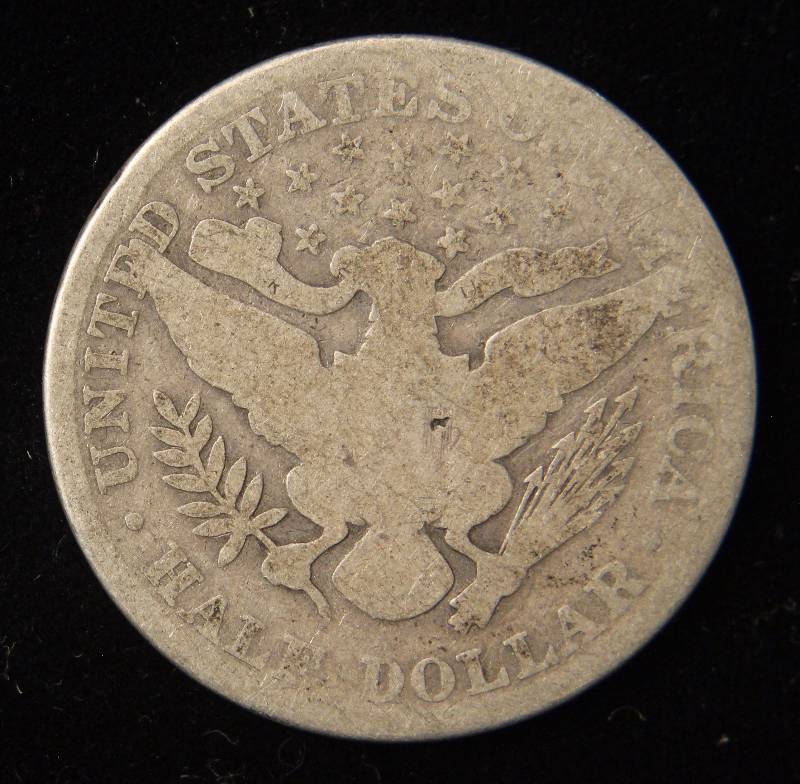 1907 BARBER SILVER HALF DOLLAR