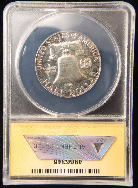 1962 PROOF FRANKLIN SILVER HALF DOLLAR PF64 ANACS