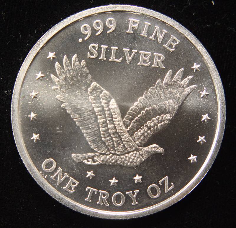 1 TROY OZ. .999 FINE SILVER STANDING LIBERTY DESIGN