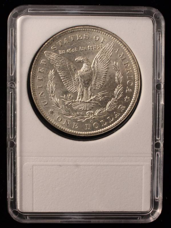 1885-O MORGAN SILVER DOLLAR IN NCGS MS66 HOLDER see description