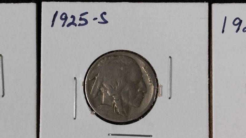 (5) Buffalo Nickels