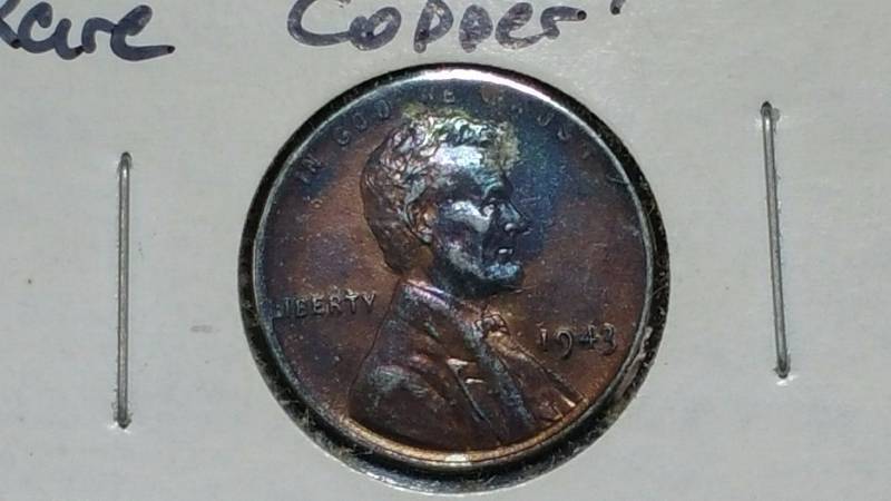 1943 P Lincon Wheat Cent - Copper Forgery