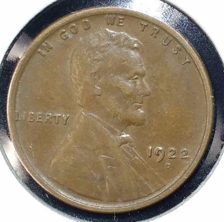 1922 D Lincoln Wheat Cent - Key Date, Better Grade