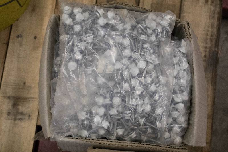 lot 30 image: Bags of White Screws