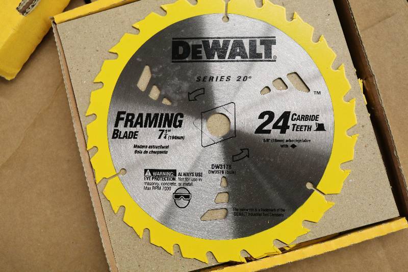 lot 67 image: DeWalt Framing Blades