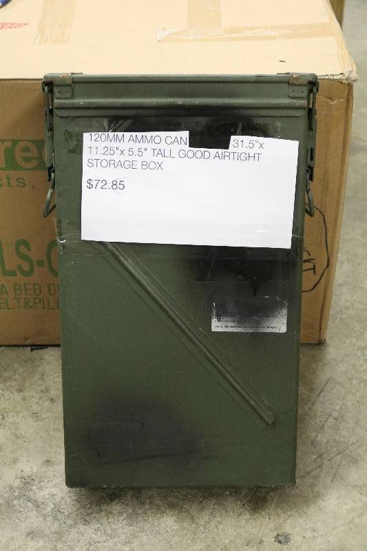 lot 109 image: Military Ammo Storage Box