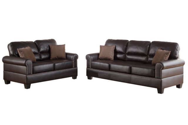 lot 29 image: Leather Sofa