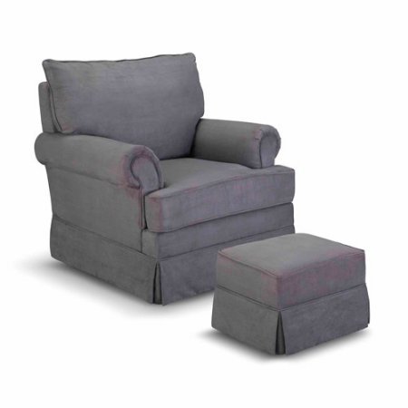 lot 24 image: Glider & Ottoman