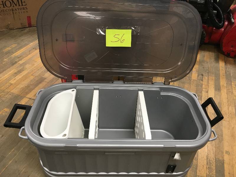 lot 56 image: Igloo 125 Qt. Party Bar Lidd Up Illuminated Cooler, Open Package not used