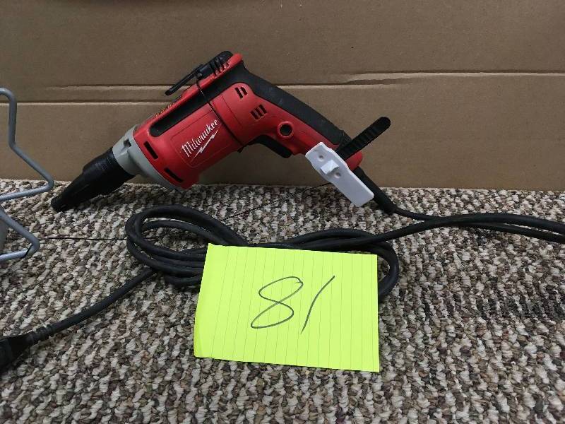 lot 81 image: Milwaukee Dry Wall Screwdriver. Open Package not used