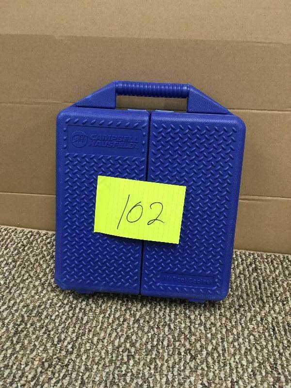 lot 102 image: Campbell Hausfeld 62 Piece Air Tool Kit.Open Package not used