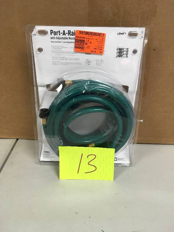 lot 13 image: Port A Rain with adjustable nozzles