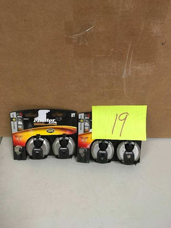 lot 19 image: Lot of 2 Master Lock - sets of 2 Locks