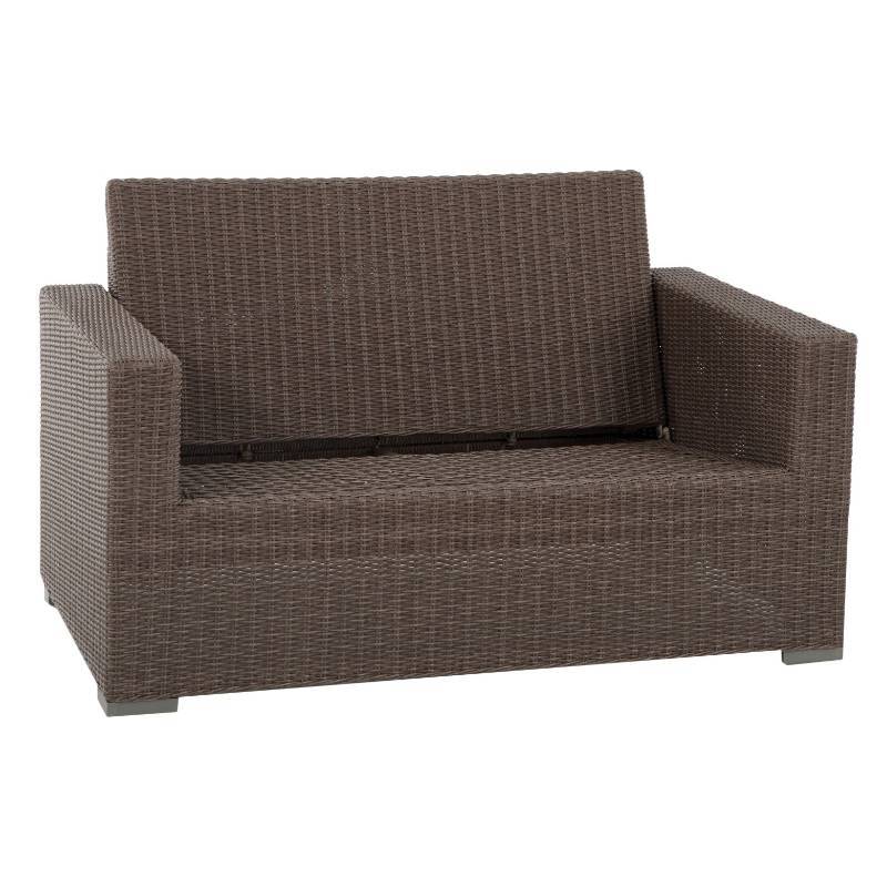 lot 50 image: Patio Sectional Seat 14.25 in Heatherstone Frame Only, Lot 2. Open Package not used