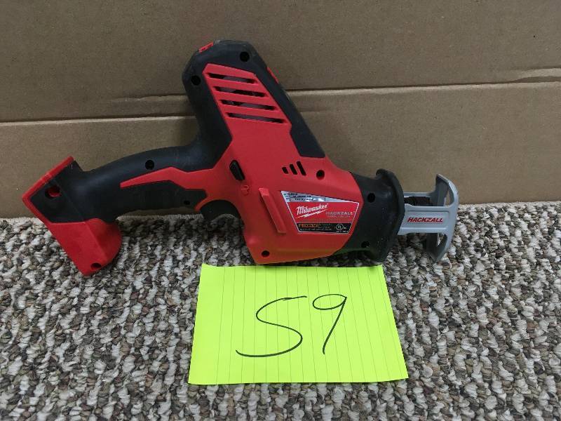 lot 59 image: Milwaukee M18 18-Volt Lithium-Ion Cordless Hackzall Reciprocating Saw. Open Package not used tool only